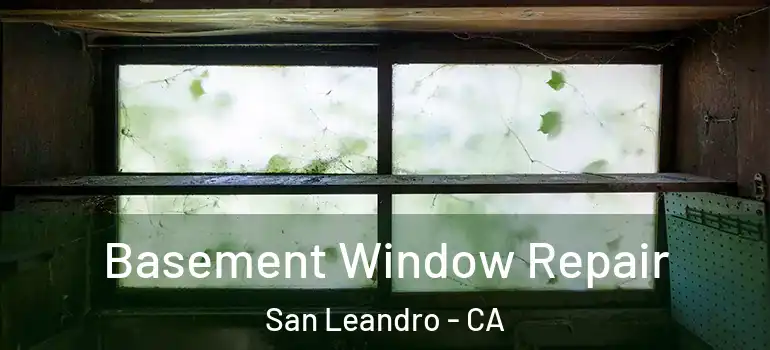  Basement Window Repair San Leandro - CA