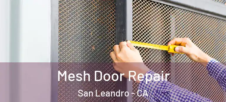  Mesh Door Repair San Leandro - CA