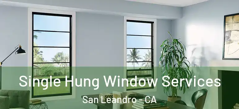  Single Hung Window Services San Leandro - CA
