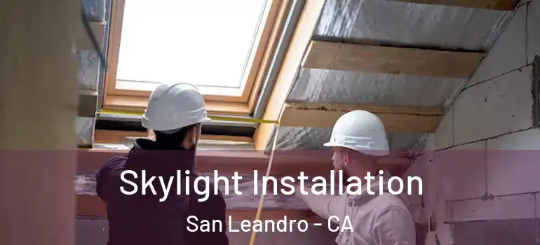  Skylight Installation San Leandro - CA