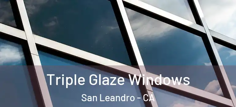  Triple Glaze Windows San Leandro - CA