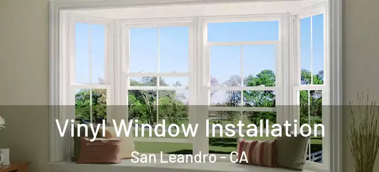  Vinyl Window Installation San Leandro - CA
