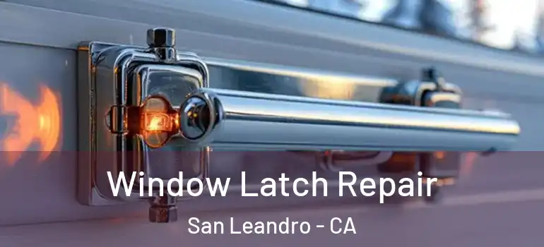  Window Latch Repair San Leandro - CA